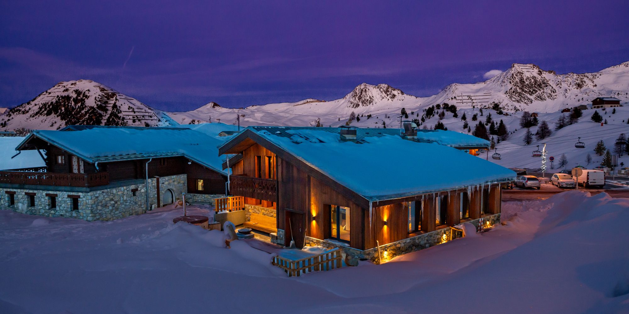 Embarquez pour Paradiski - Chalet RIVA***** - Le sommet de la Plagne